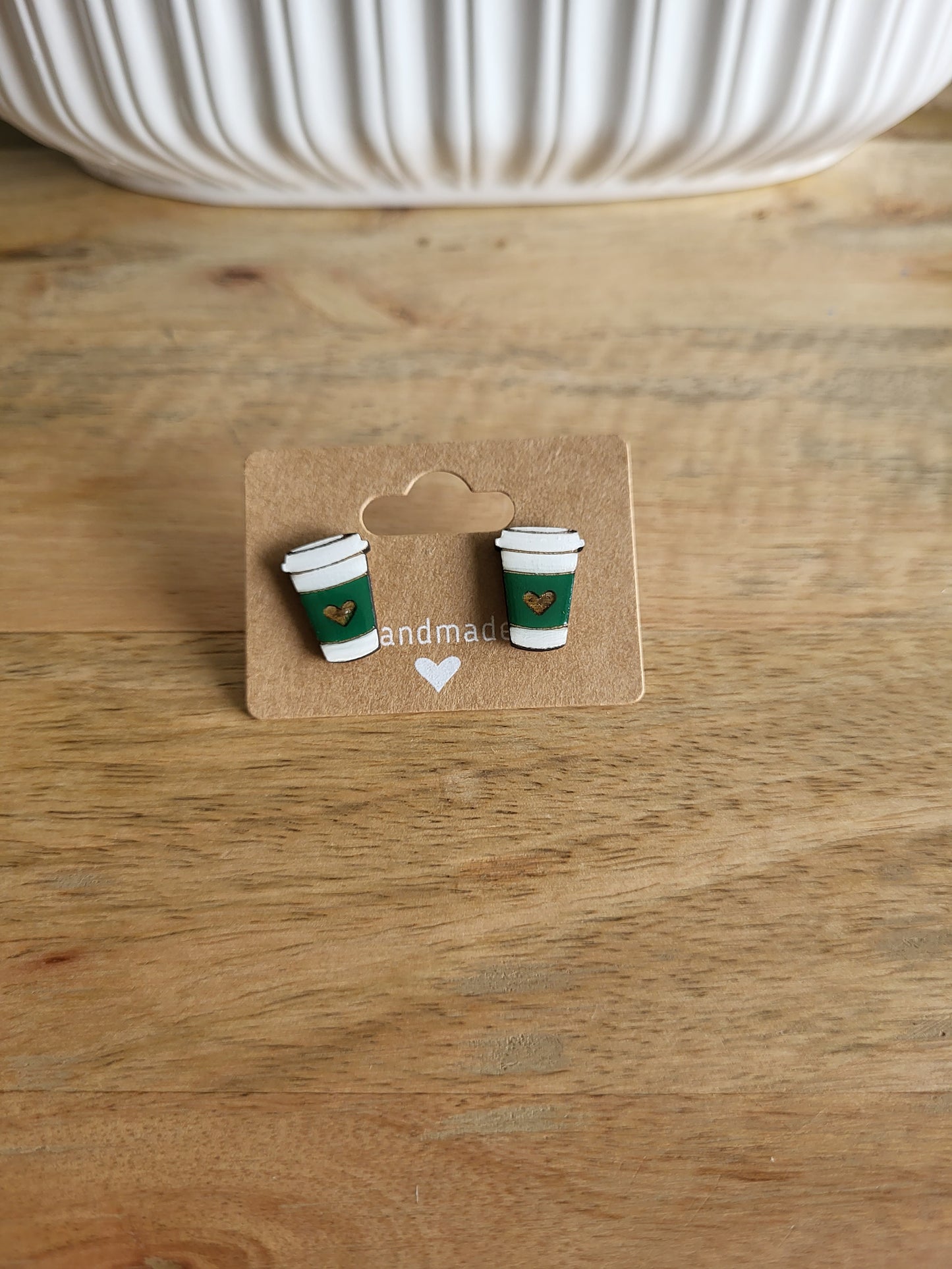 Coffee cups green