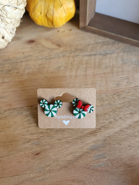 Mouse guy and girl peppermint studs