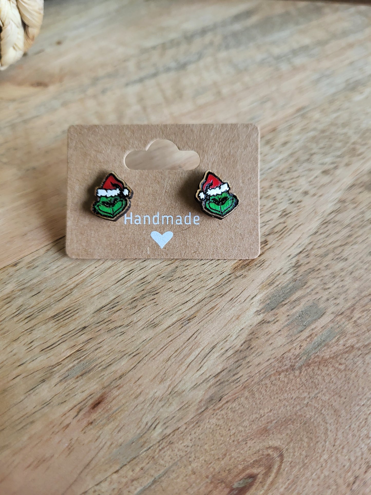 Green man studs