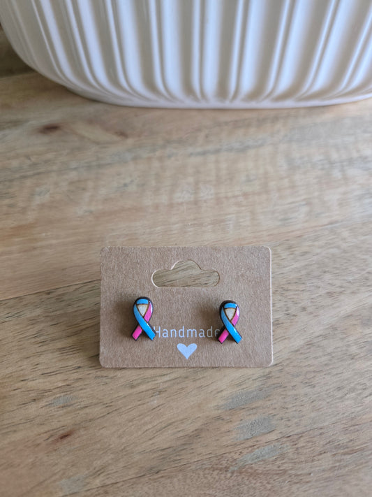 Blue/pink ribbon