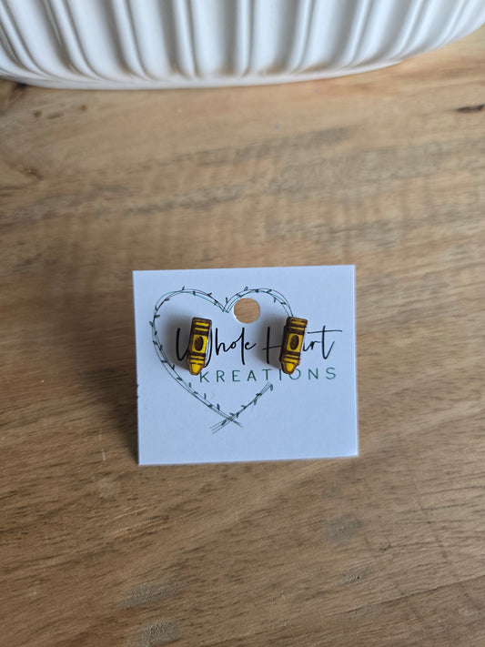 Yellow crayons