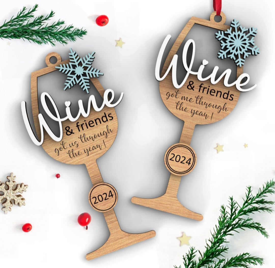 Wine and Friends ornament *US*