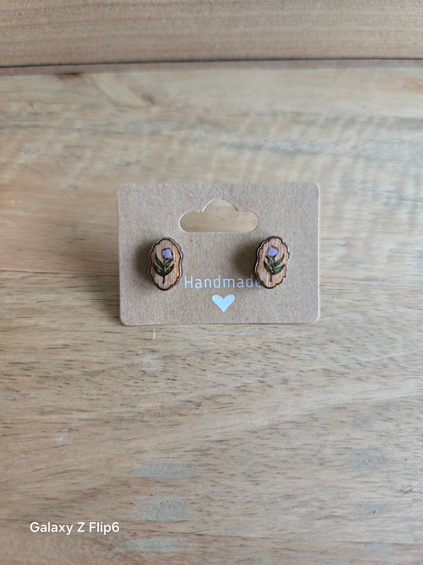 Lavender flower studs